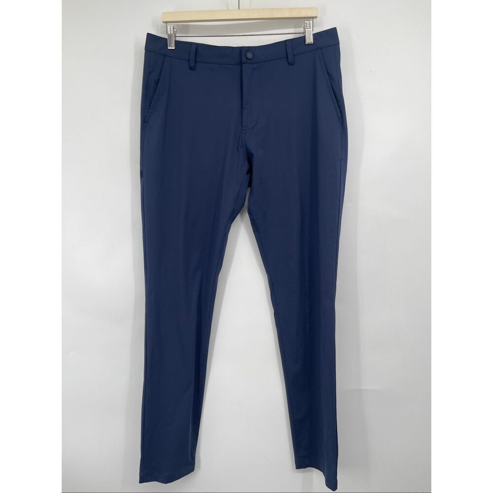 Rhone True Navy Commuter Classic Straight Leg Stretch Golf Chino Pants Size 34